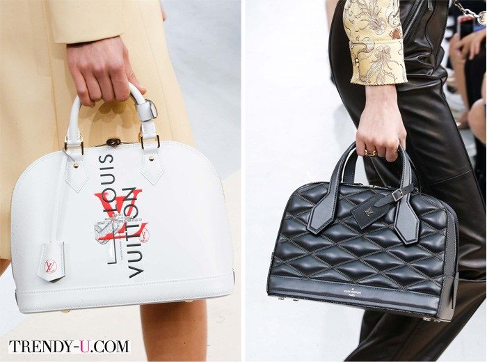 Черная и белая сумка от Louis Vuitton