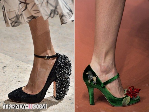 Стильная обувь для осени 2015 Rochas, Dolce & Gabbana
