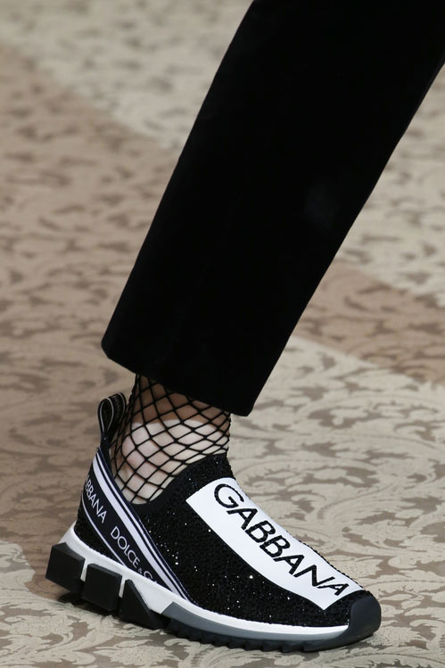 Кроссовки без шнурков от Dolce & Gabbana для осени 2018