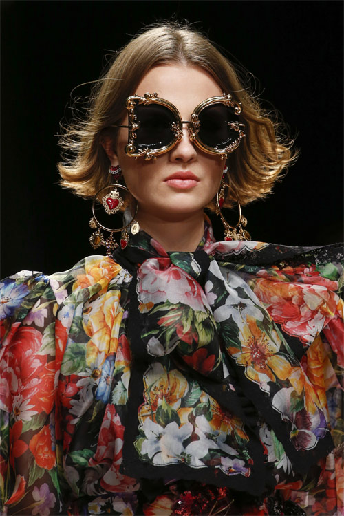 Оправа в стиле барокко в коллекции Dolce & Gabbana SS 2019