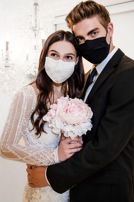 Свадебные защитные маски от Winnie Couture