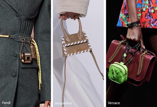 Миниатюрные сумки из коллекции Fendi, Jacquemus, Versace