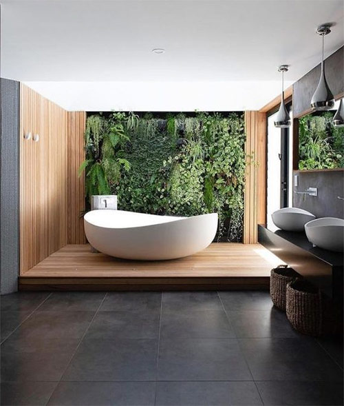 Современная ванная комната в стиле минимализм