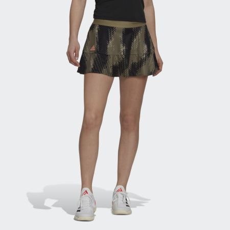 Теннисная юбка с принтом камуфляж Adidas