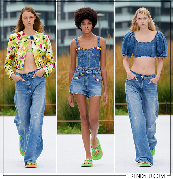 Джинсы и джинсовые шорты от MSGM весна-лето 2022