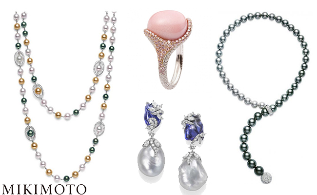 Mikimoto вміло поєднують перли з діамантами та іншими самоцвітами